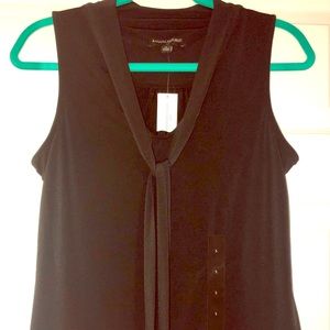 NWT Sleeveless Dressy Top with Tie-Neck